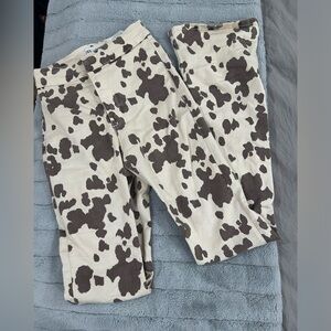 Cow Print Flare Jeans from Zara